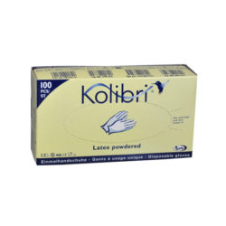 Gant latex poudré Kolibri® (Boîte de 100 pièces, taille L)
